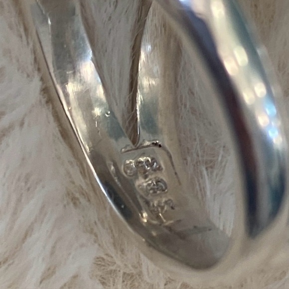 David Yurman Black onyx diamond & Silver Ring 18k Gold Accents size 8 - Picture 7 of 8